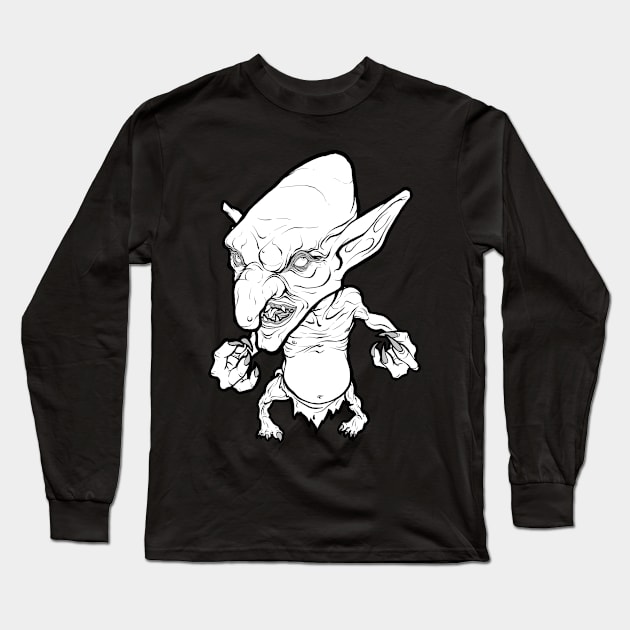 Angry Goblin Long Sleeve T-Shirt by dragonbones